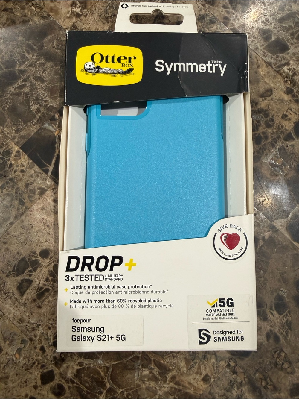 New OtterBox Symmetry Series Drop+ Case for Samsung Galaxy S21+ 5G robin blue